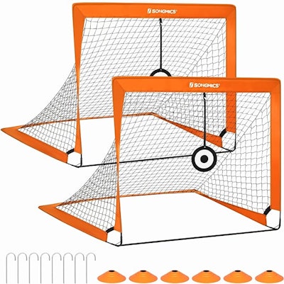 Songmics Fotbollsmål 2-Pack Orange
