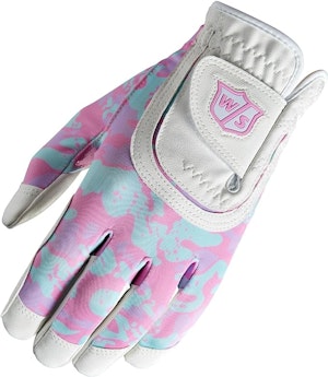 Wilson Staff golfhandske junior vit/rosa vänster hand