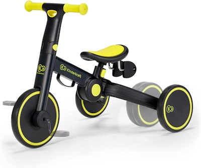Kinderkraft 4Trike Trehjuling Svart/Gul