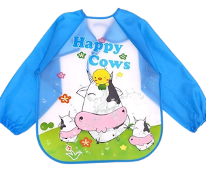 BabyBloom Haklapp Med Ärm Happy Cows