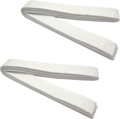 Karatebälte 2-Pack Vit