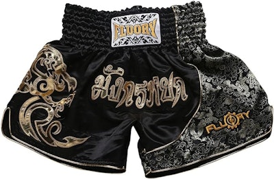 Fluory Muay Thai Shorts Svart