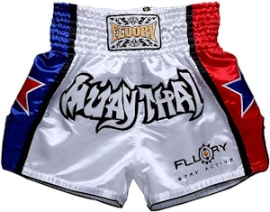 Fluory Muay Thai Shorts Vit
