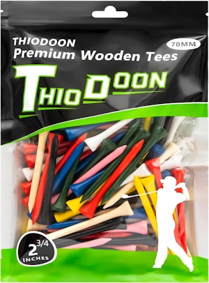 Thiodoon Golf Trä Peg 100-Pack