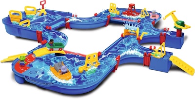 Aquaplay Megaset - 46 delar Inklusive 1 Containerbåt