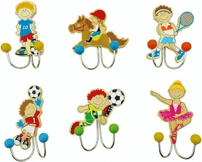 Inware Väggkrokar 6-Pack Sport