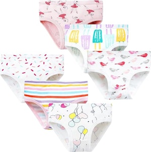 Adorel Barntrosor 6-Pack Vit/Rosa