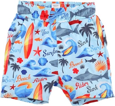 Lacofia Badshorts Ljusblå