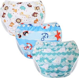 Mixidon Återanvändbar Badblöja 3-Pack Blå