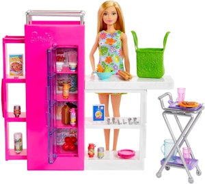Barbie Lekset med Docka Skafferi