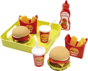 Ecoiffier Hamburgerset med bricka