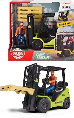 Dickie Toys Clark Gaffeltruck med Figur
