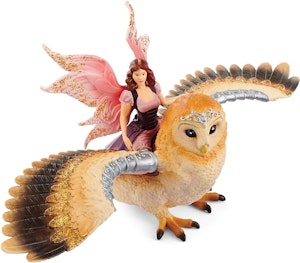 Schleich 70789 Uggla Fairy in Flight on Glam Owl