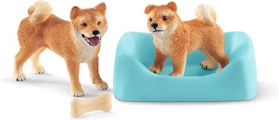 Schleich Farm World Shiba Inu Tik Och Valp