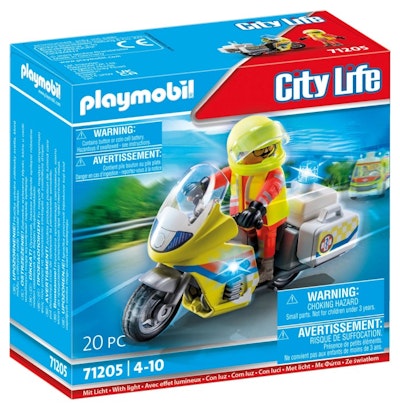 Playmobil City Life 71205 Akutläkare på motorcykel