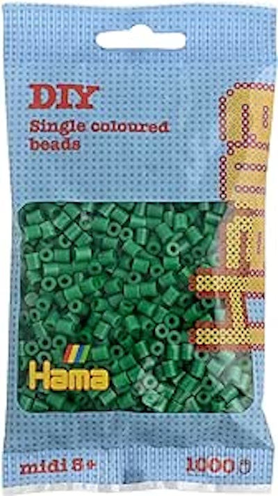 Hama Midi Pärlor I Påse 1.000 Stk Grön