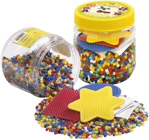 Hama Midi Beads Pärlor med Pärlplattor 4000 st