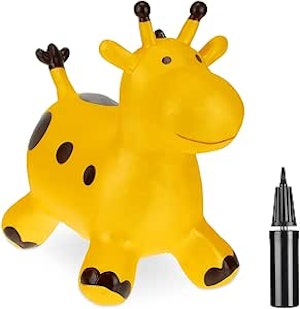 Relaxdays Hoppdjur Giraffe Inklusive Luftpump