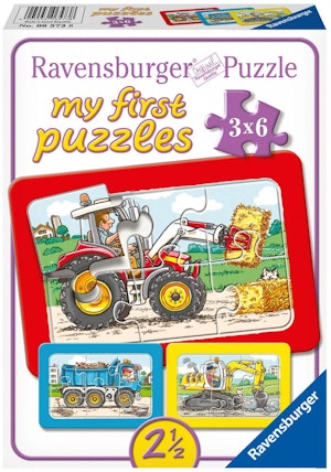Ravensburger Pussel Arbetsfordon 3x6 Bitar