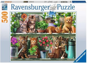 Ravensburger Katter på hyllan 500bitar