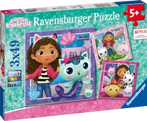 Ravensburger Pussel Gabby's Dollhouse 3 x 49 Bitar