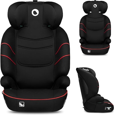 Lionelo LARS i-Size Bältesstol Black Red