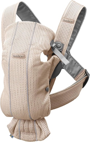 BabyBjörn Mini Bärsele 3D Mesh Pärlemorrosa