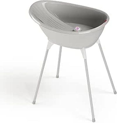 OKBABY Kit Bella bad och stödställ för baby Grå