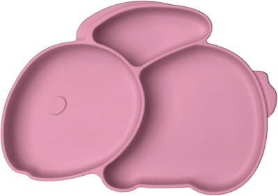 Vicloon Silikontallrik Kanin Rosa