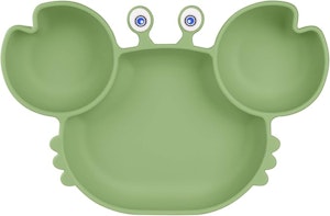 Vicloon Silikontallrik Krabba Grön