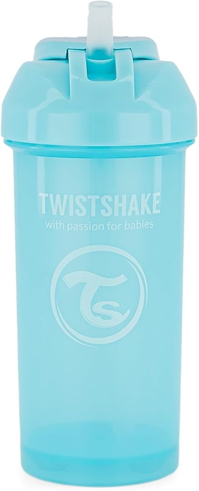 Twistshake Straw Cup 360ml Pastellblå