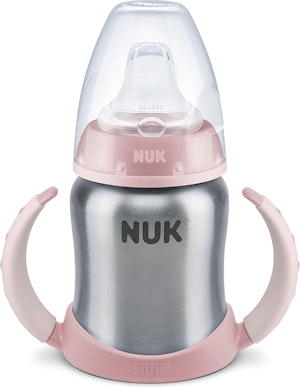 NUK Pipmugg Rostfritt stål Rosa