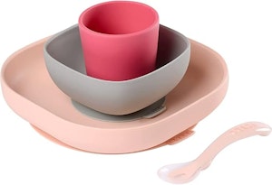 Béaba Barnservis Silikon Rosa