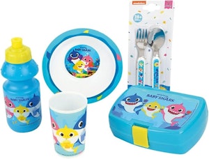 Baby Shark Barnservis 5 Delar