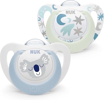NUK Star Nappar 0–6 månader 2-Pack Blå koala