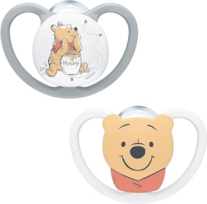 NUK Space Napp Silikon 2-Pack 6-12 Månader Disney Nalle Puh