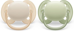 Philips Avent Ultra Soft Napp 0-6 Månader Beige/Pastel Grön
