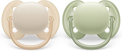 Philips Avent Ultra Soft Napp 0-6 Månader Beige/Pastel Grön