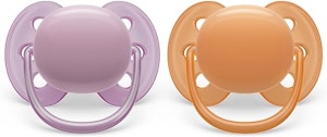 Philips Avent Ultra Soft Napp 0-6 Månader Lila/Orange