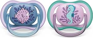 Philips Avent Ultra Air Napp 2-Pack 6-18 Månader Blå/Lila