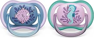 Philips Avent Ultra Air Napp 2-Pack 6-18 Månader Blå/Lila
