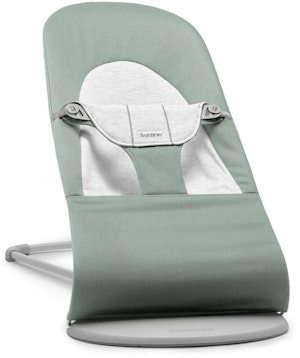 BabyBjörn Balance Soft Babysitter Vävd Jersey, Grågrön/Grå