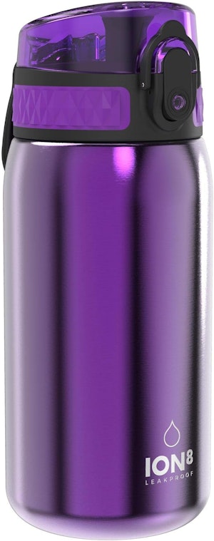 Ion8 Stålflaska 400 ml Lila
