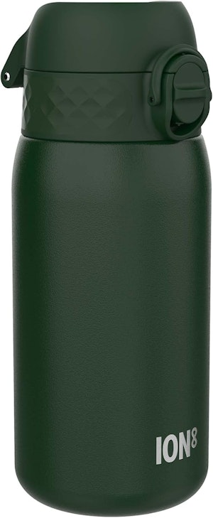Ion8 Stålflaska 400 ml Mörkgrön
