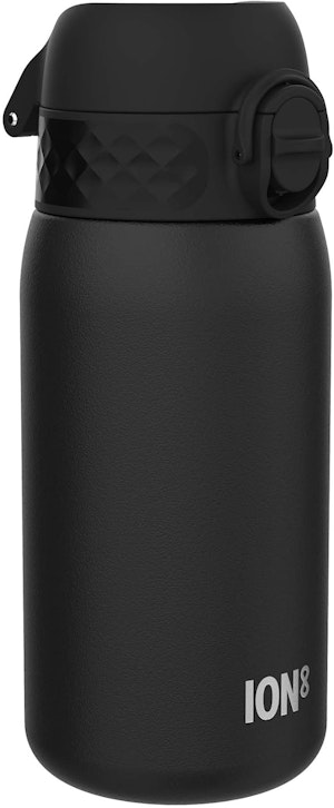 Ion8 Stålflaska 400 ml Svart