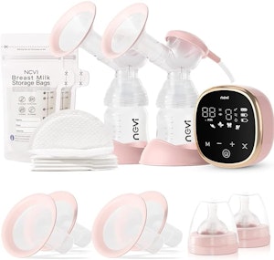 NCVI Dubbel Elektrisk Bröstpump Rosa