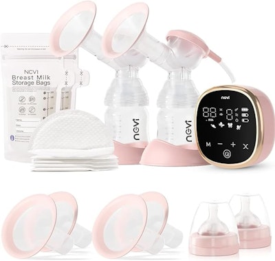 NCVI Dubbel Elektrisk Bröstpump Rosa