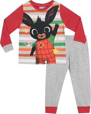 Bing Pyjamasset Grå/Röd