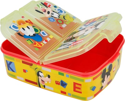 Disney Musse Pigg Matlåda 3 Fack Gul