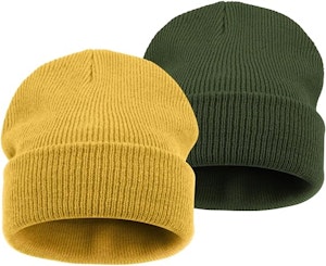 Dreshow Vintermössa 2-Pack Gul/Grön